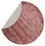 Indra Viscose Rug Ø200 - Dusty pink