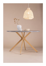 Piazza Dining table, Spraystone, Gray, Ø120