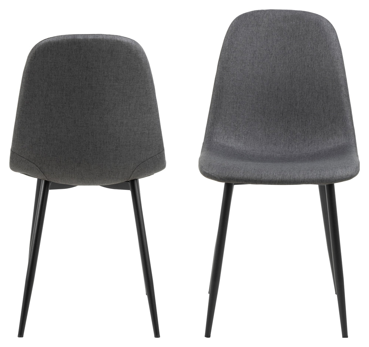 Celia, dining chair - dark gray