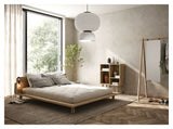 Peek Bed frame w/lamps, Light Wood, 200x180