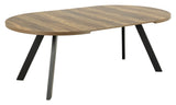 Zalida Dining table, Natural MDF, Ø120/210x75