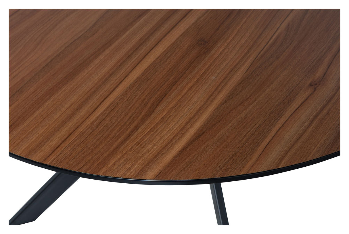 Bruno Dining table, Ø120, Walnut