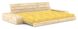 Base Sofa bed with Sideboxes, Honey/nature