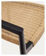 Ydalia, dining chair - nature/black