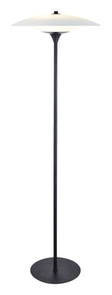 Baroni Floor lamp Ø46, Black/Opal