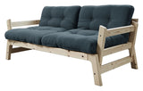 Step Sofa bed, Petroleum Blue/Nature