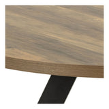 Zalida Dining table, Natural MDF, Ø120/210x75