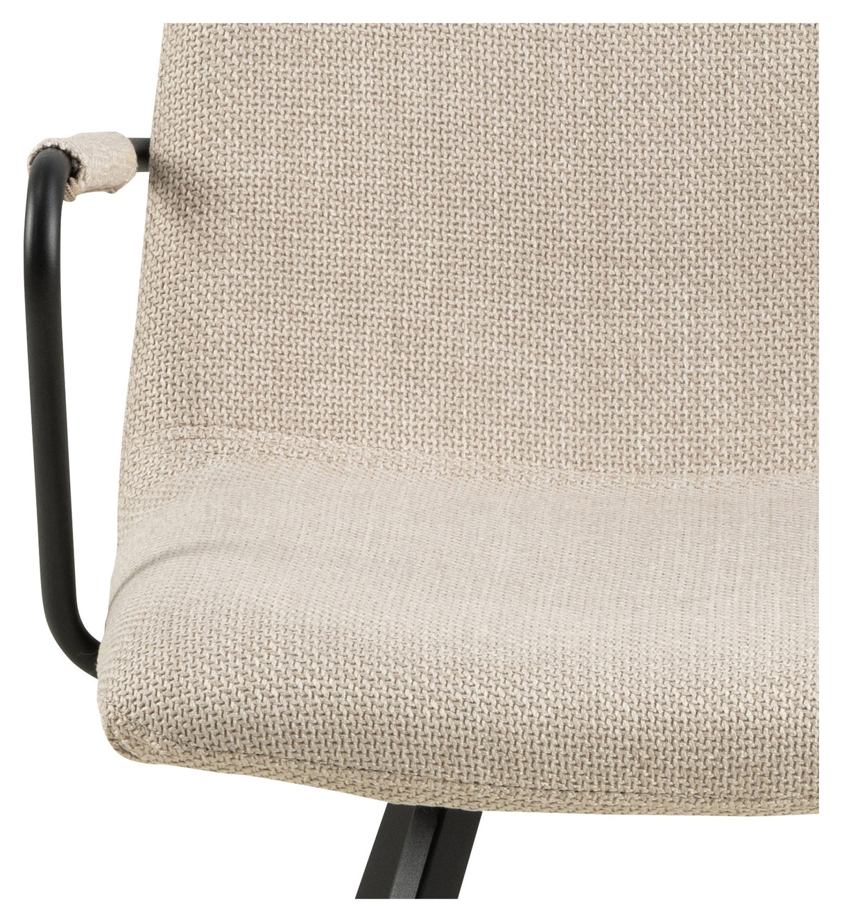 Selina, dining chair w/armrests - beige