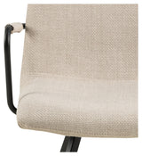 Selina, dining chair w/armrests - beige