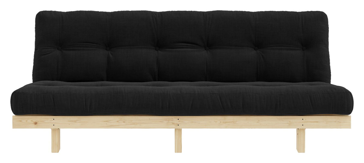 Lean Sofa bed, Pine, Dark Gray Velvet