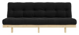 Lean Sofa bed, Pine, Dark Gray Velvet