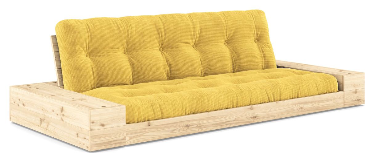 Base Sofa bed with Sideboxes, Honey/nature