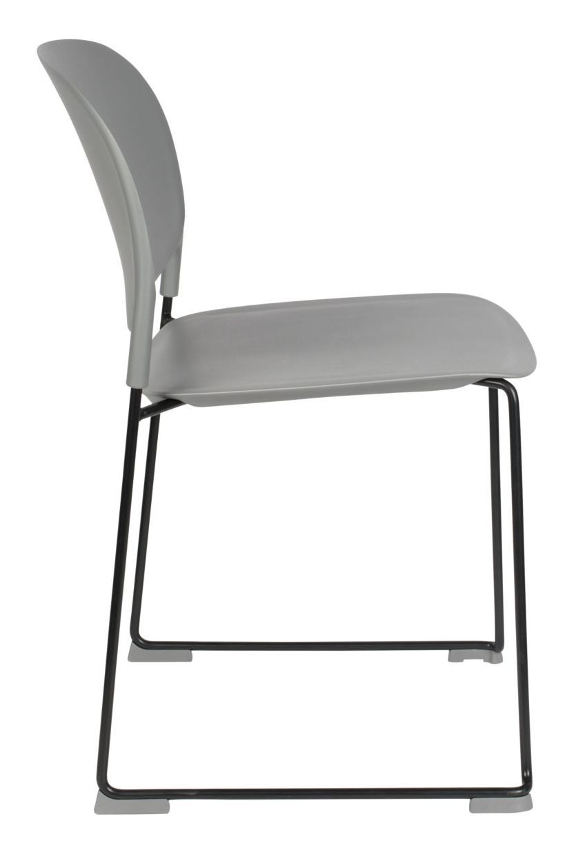 homii Stacks Dining Chair, Mat Gray