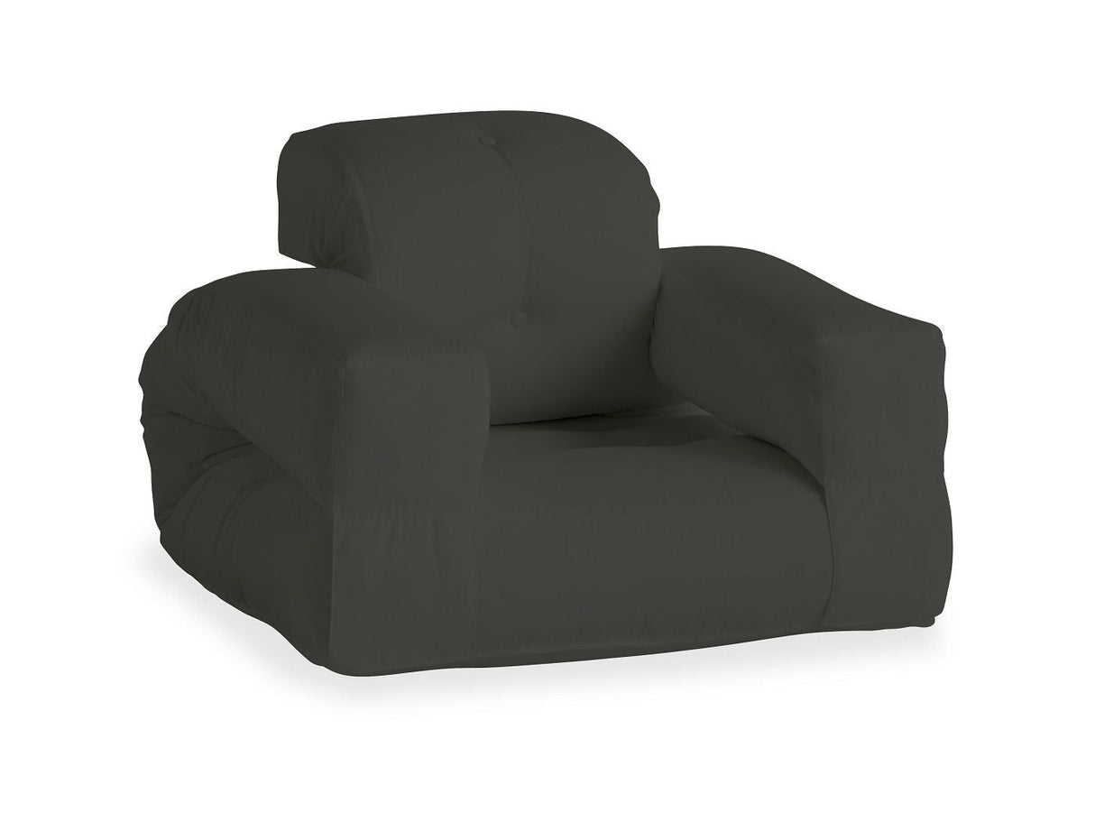 Hippo Out Futon Chair, Dark Gray