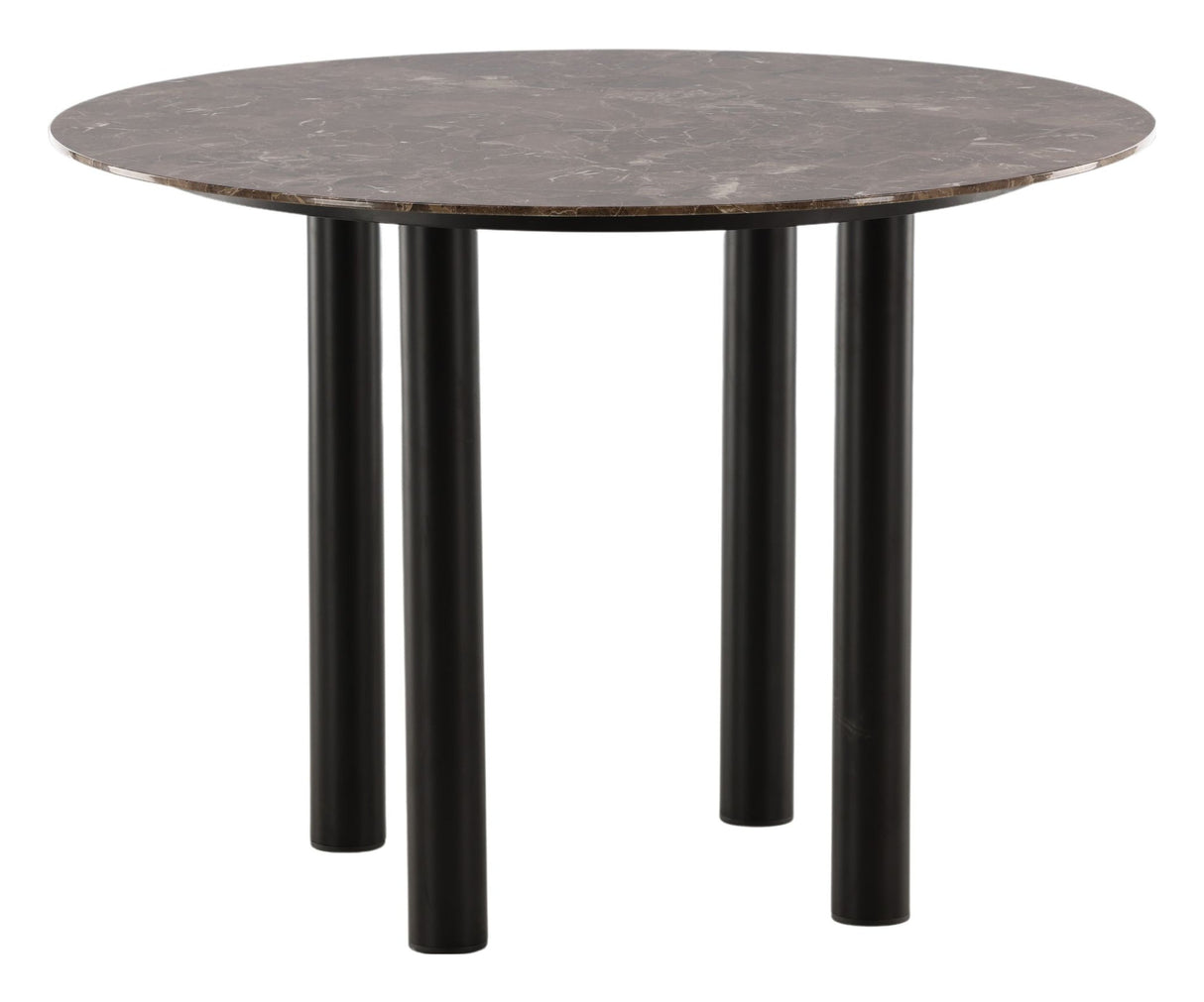 Sea Stone Dining Table, Glass, Black, Ø106