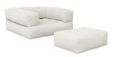 Cube Futon, Off White