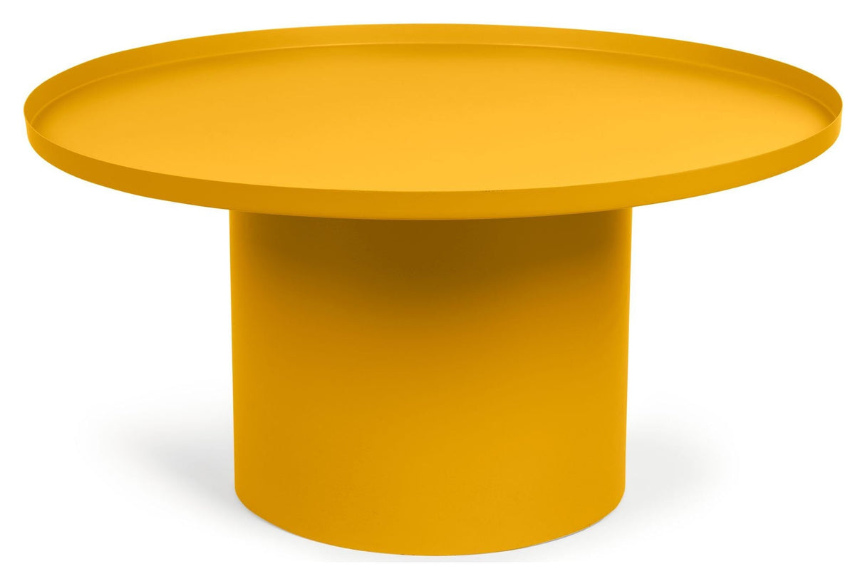 Coffee table, yellow, Ø72