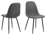 Celia, dining chair - dark gray