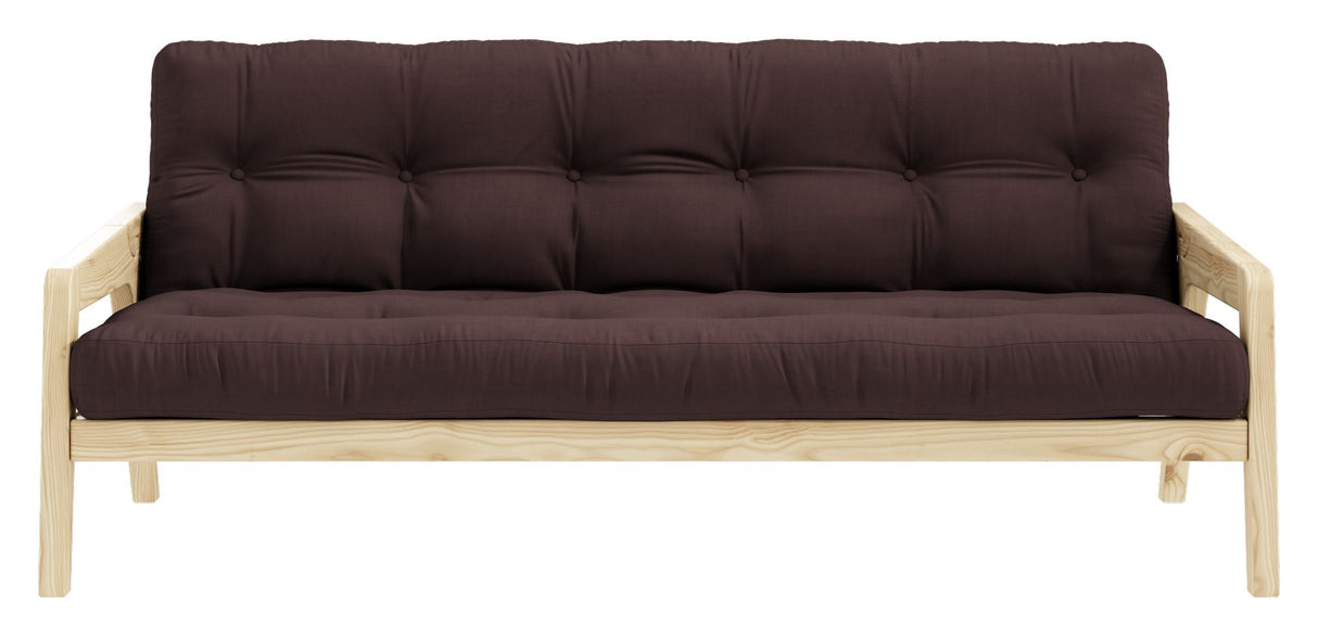 Grab Sofa Bed, Pine/Brown