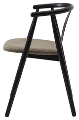 Relate, dining chair w/armrests - black/latte