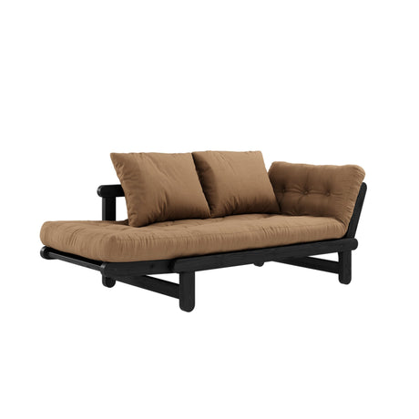 Beat, sofa bed, mocca/black