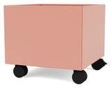 Mini Storage box with wheels, Rhubarb