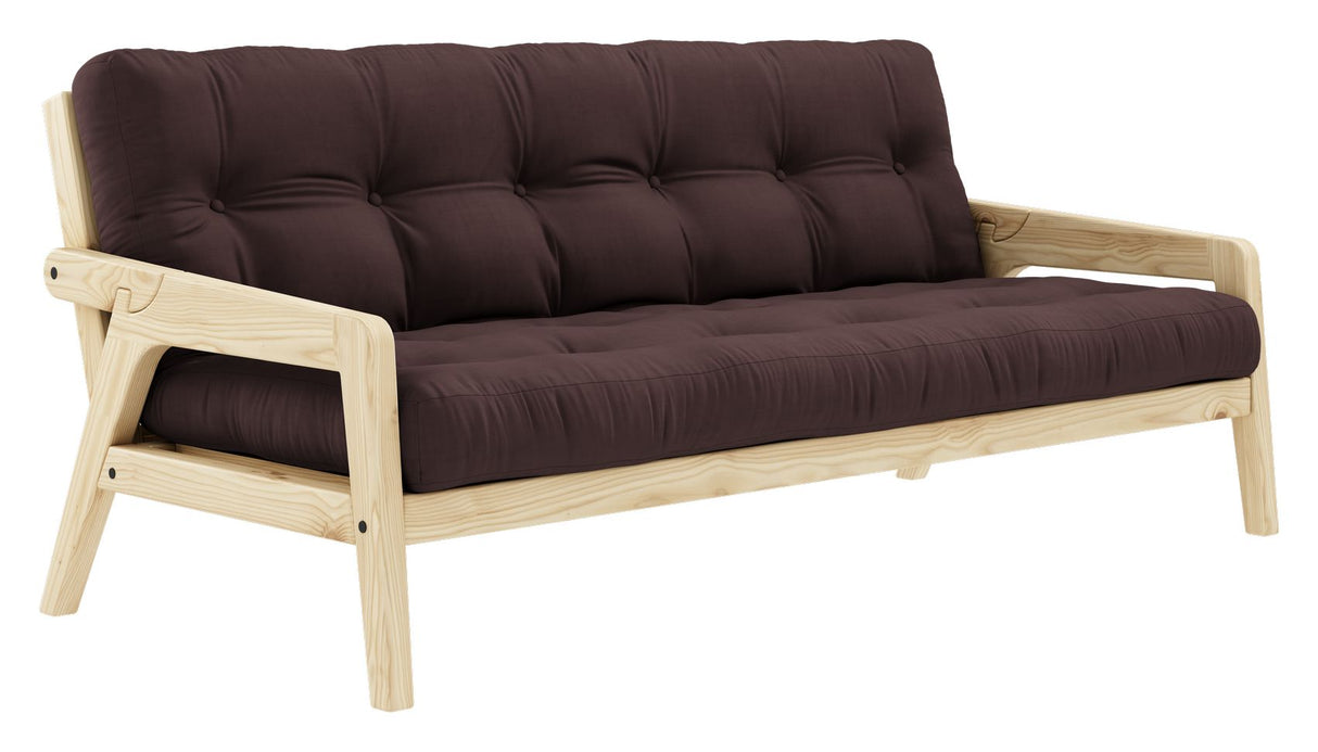 Grab Sofa Bed, Pine/Brown