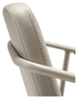 Boto Dining chair with armrests, Gray leatherette