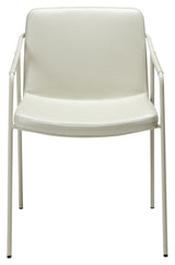 Boto Dining chair with armrests, Offwhite elder