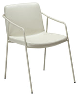 Boto Dining chair with armrests, Offwhite elder