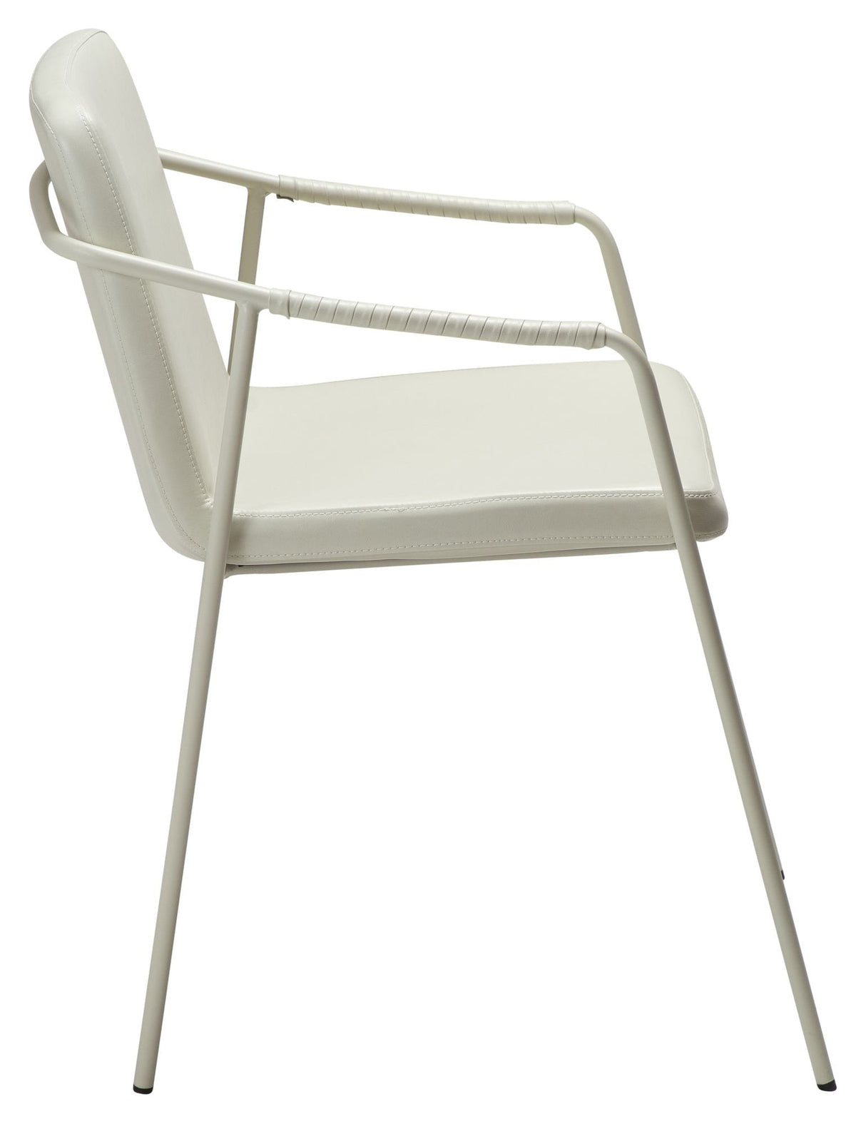 Boto Dining chair with armrests, Offwhite elder