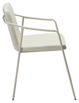 Boto Dining chair with armrests, Offwhite elder