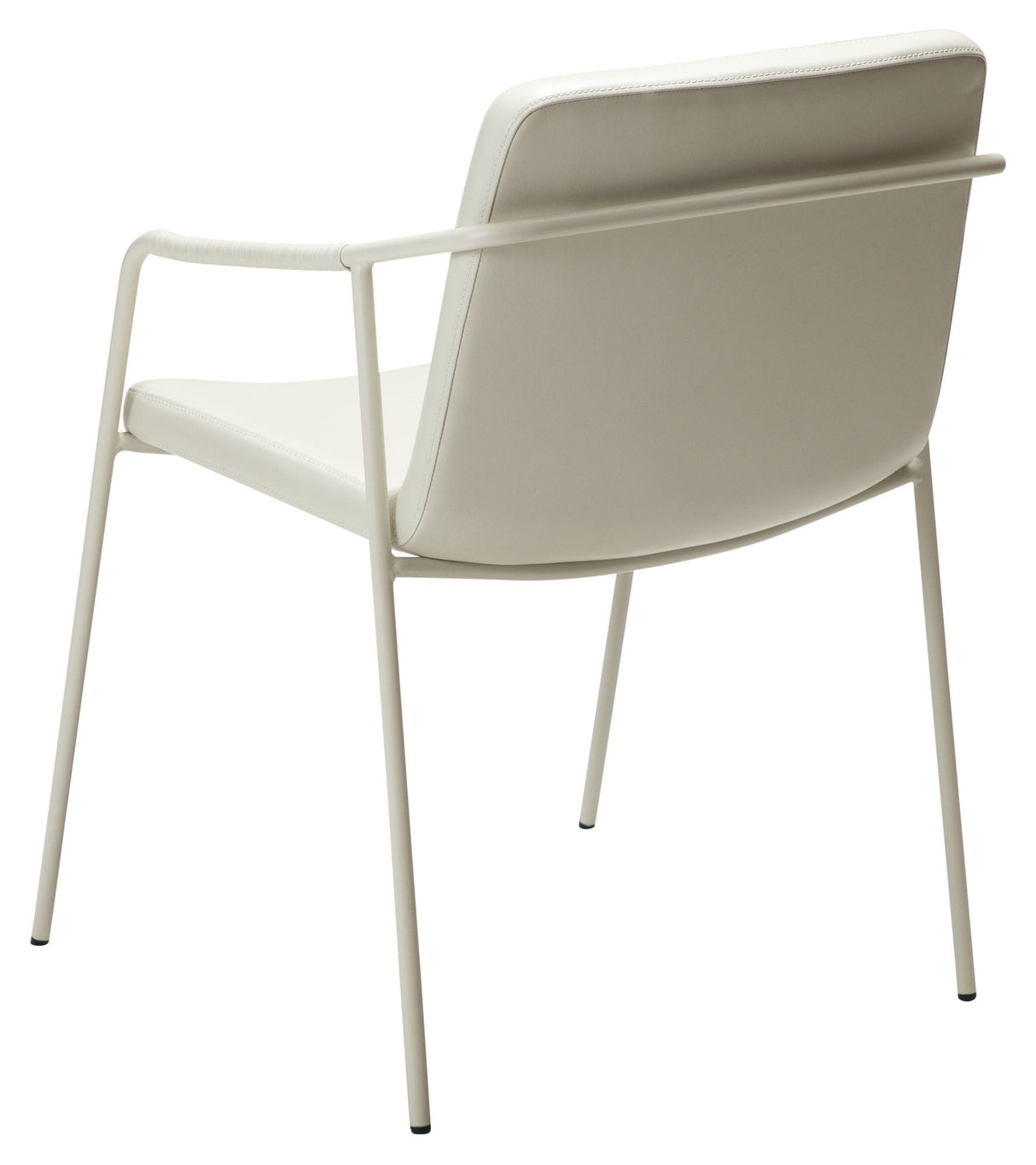 Boto Dining chair with armrests, Offwhite elder