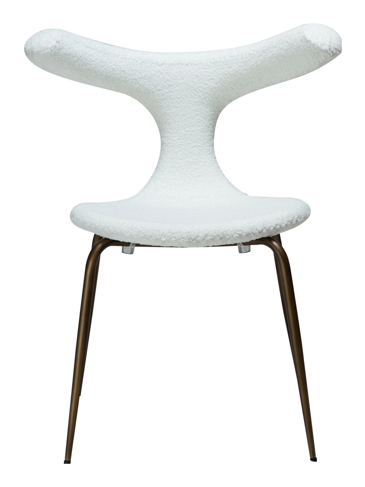 BULL Dining chair, White/beige Fabric