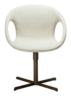 CARRY Dining chair, White/beige Fabric