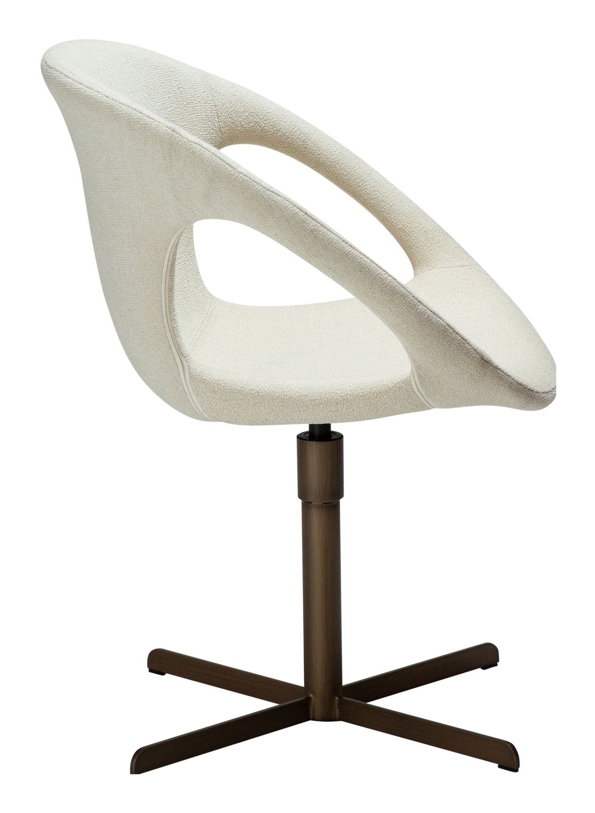 CARRY Dining chair, White/beige Fabric