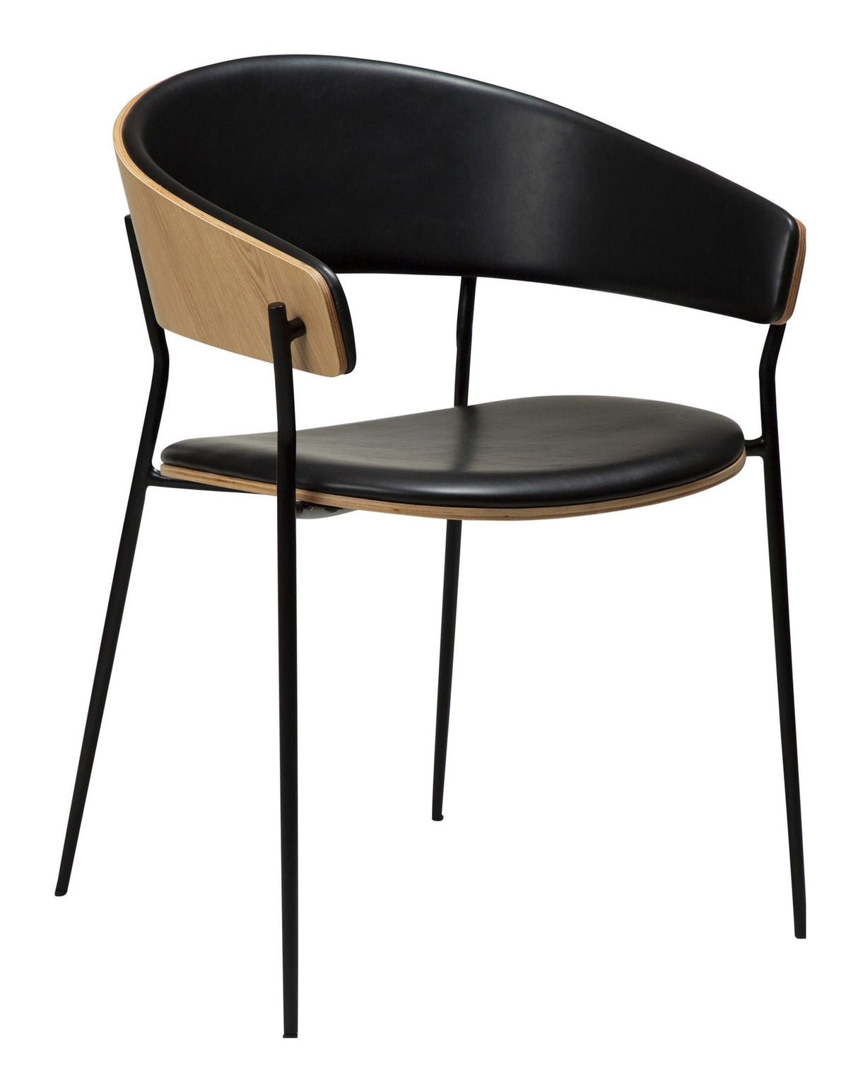 CARRY Dining chair, Black PU leatherette