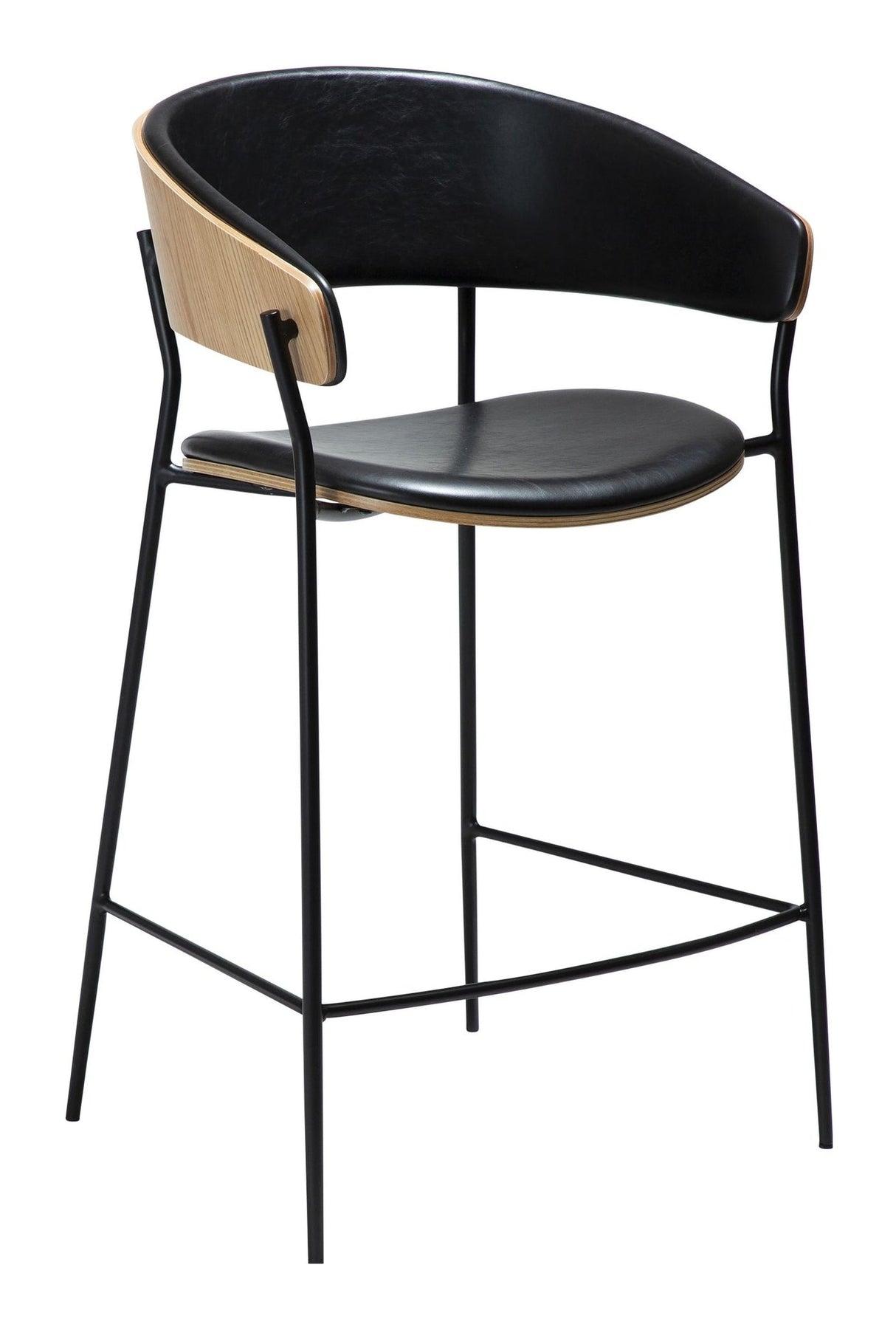 CRIB Bar stool, black/oak