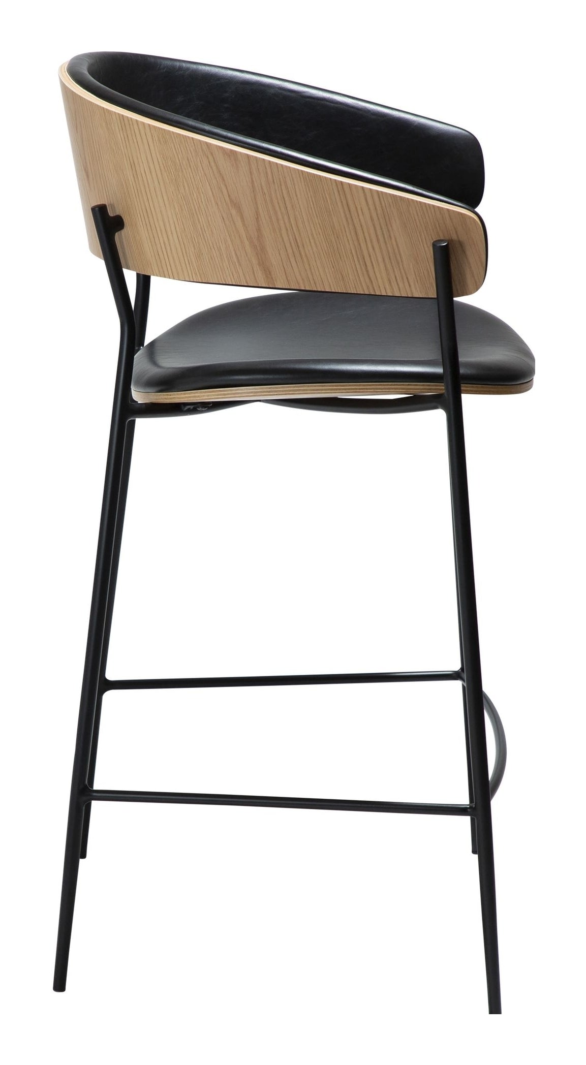 CRIB Bar stool, black/oak