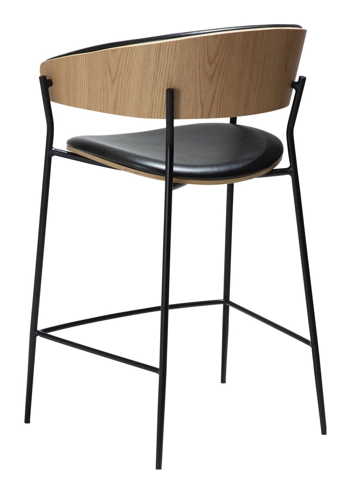 CRIB Bar stool, black/oak