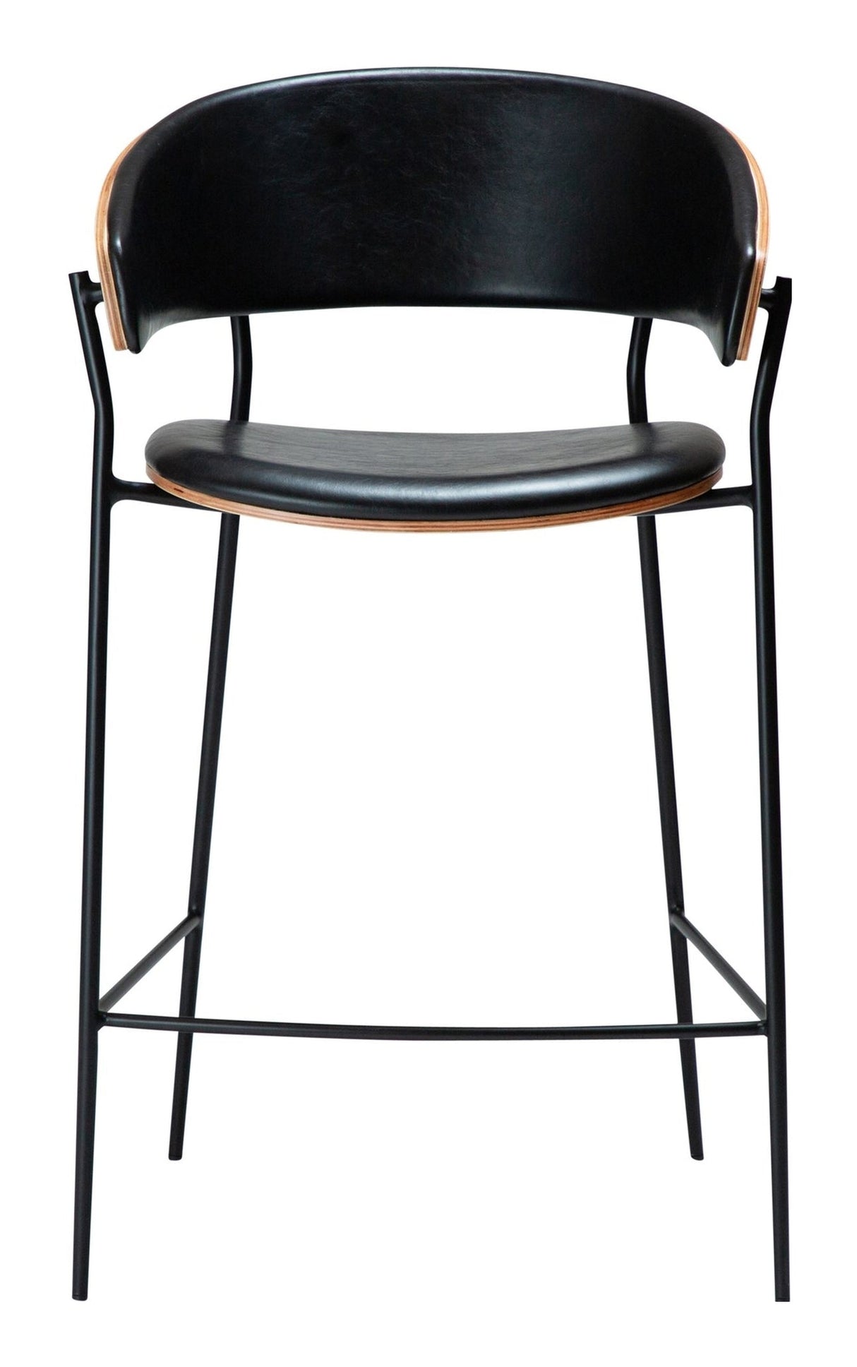 CRIB Bar stool, dark oak/black