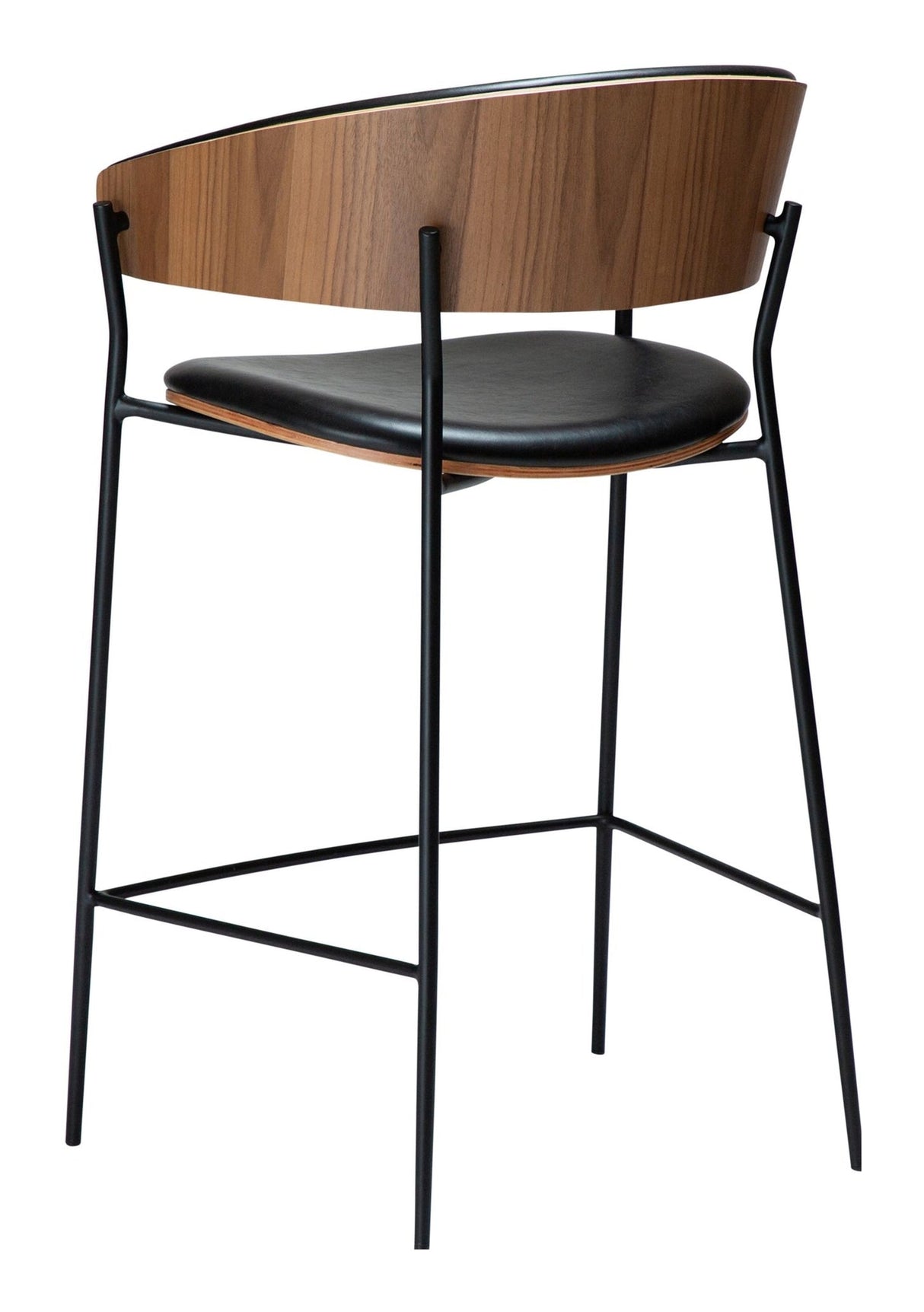 CRIB Bar stool, dark oak/black