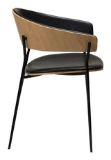 CRIB Dining chair, black/oak