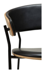 CRIB Dining chair, black/oak