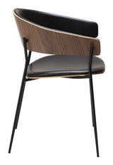 CRIB Dining chair, dark oak/black