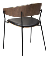 CRIB Dining chair, dark oak/black