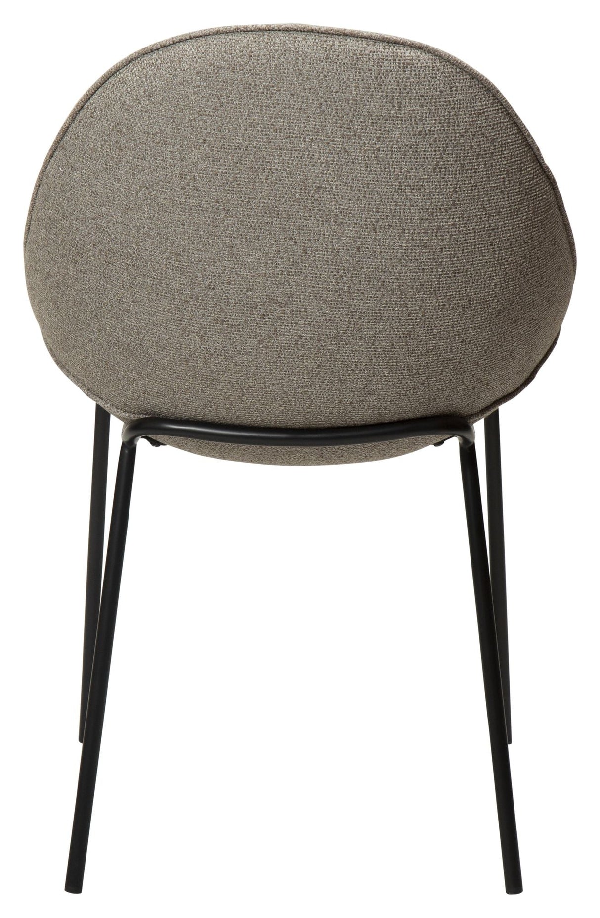 Arch Dining chair, pebble earth bouclé fabric