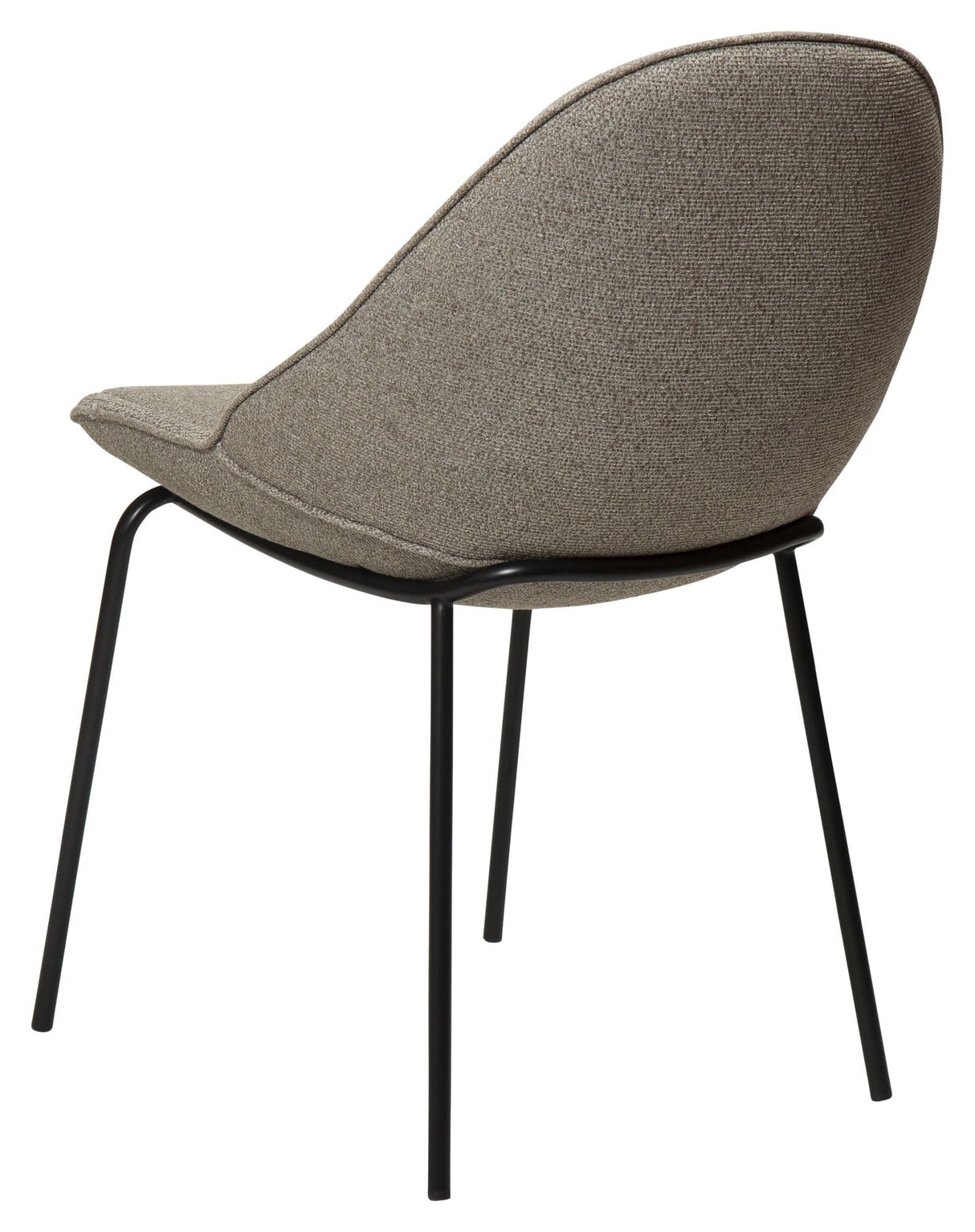 Arch Dining chair, pebble earth bouclé fabric