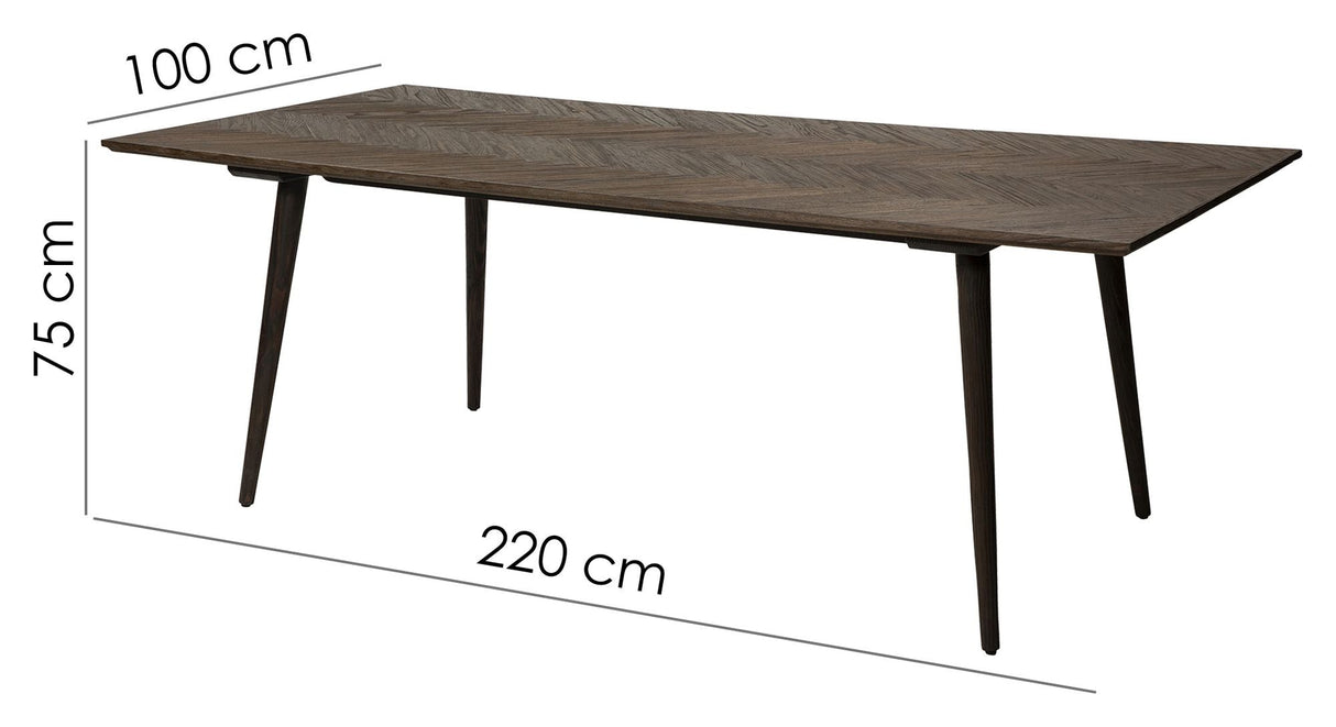 Bone Dining table, 220x100, Recycled Elm