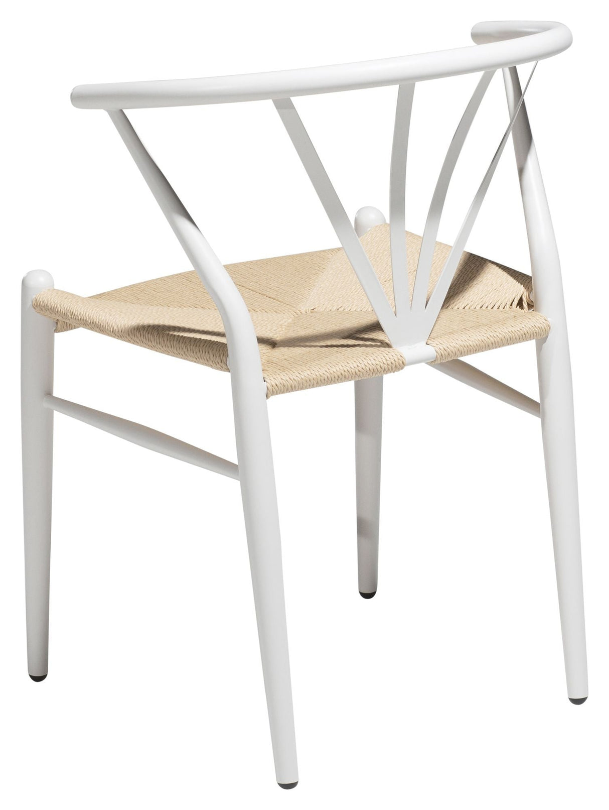 Delta Dining chair, White w. Nature seat